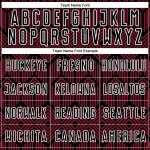 Maglia da calcio personalizzata Crimson Black-White con forme geometriche astratte stampate a sublimazione