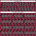Maglia da calcio personalizzata Crimson Black-White Sublimation