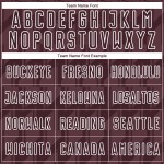 Maglia da calcio personalizzata marrone bianca con stampa a sublimazione