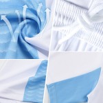 Maglia da calcio personalizzata marrone bianca con stampa a sublimazione